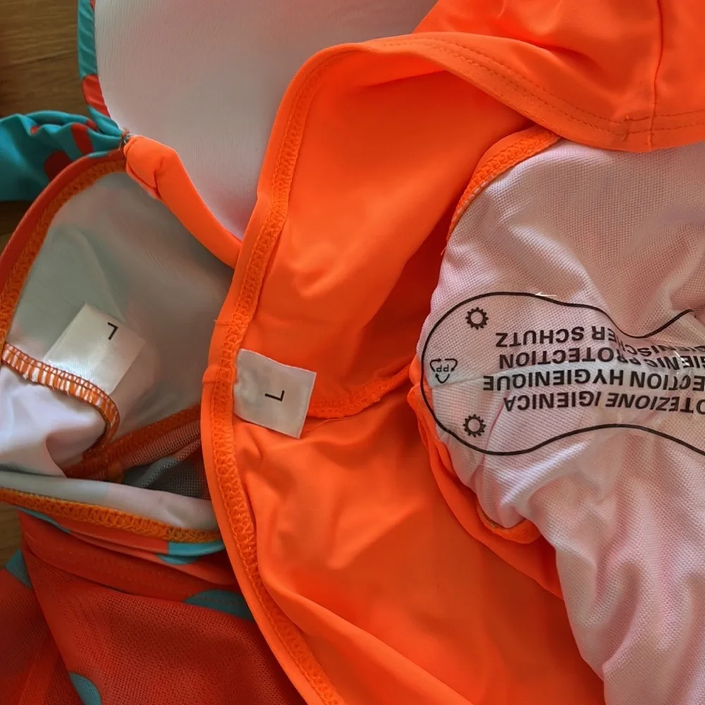 🌴☀️ Summer / Vacation Ready☀️🌴 2pc Polka-Dot Sheer Tankini/ Boy-shorts - Picture 5 of 5